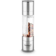 LAMART LT7014 TUBE 2 az 1-ben só- és borsőrlő, 2x100 ml, nemesacél/acril