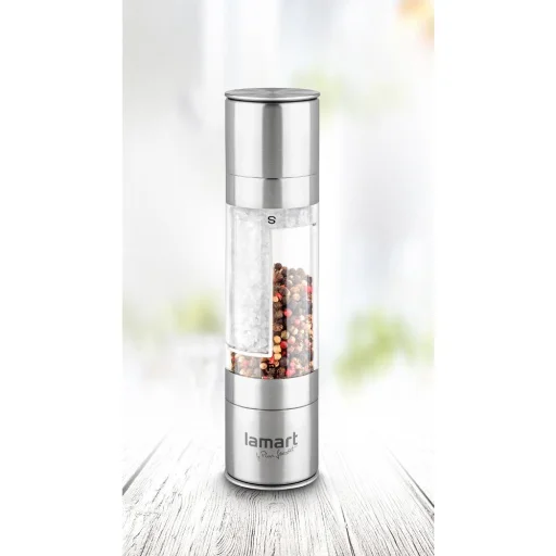 LAMART LT7014 TUBE 2 az 1-ben só- és borsőrlő, 2x100 ml, nemesacél/acril - 2