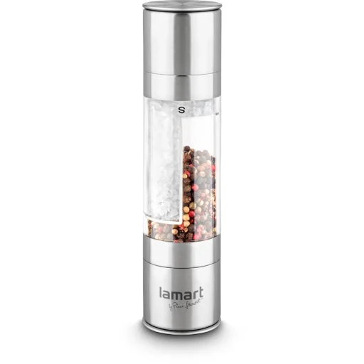LAMART LT7014 TUBE 2 az 1-ben só- és borsőrlő, 2x100 ml, nemesacél/acril - 1