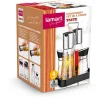 LAMART TASTE LT7019 4 részes fűszertartó készlet állvánnyal, acél/fekete/átlátszó thumbnail