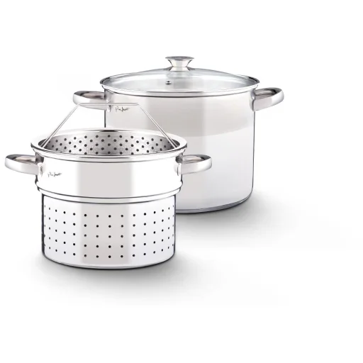 LAMART LT1067 PASTA rozsdamentes acél tésztafőző edény szűrőbetéttel 6 l, 22 cm - 3