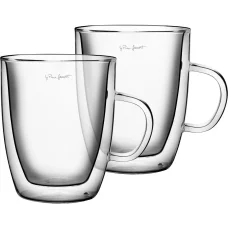 LAMART VASO LT9008 duplafalú boroszilikát teás pohár készlet 420 ml, 2 db, átlátszó