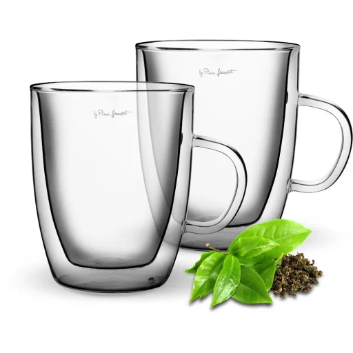 LAMART VASO LT9008 duplafalú boroszilikát teás pohár készlet 420 ml, 2 db, átlátszó - 3