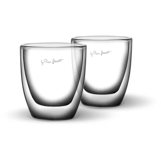 LAMART LT9009 VASO dupla falú eszpresszó pohár készlet 2 db 80 ml, átlátszó - 2