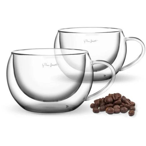 LAMART LT9012 VASO duplafalú cappuccino pohár szett 270 ml, 2 db, átlátszó - 3