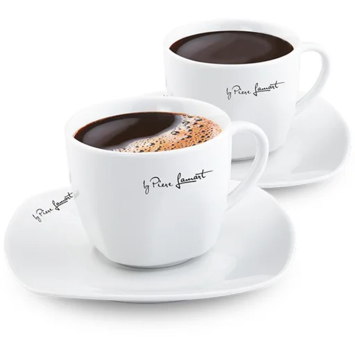 LAMART LT9016 DINE porcelán csészealj készlet 2 db, 190 ml, fehér - 2