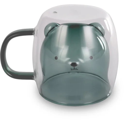 LAMART LT9127 Dvojstenný borosilikátový pohár s motívom medvedíka 250 ml, 2 ks - 3