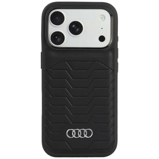 iPhone 18 Pro / 17 Pro Audi GT MagSafe puzdro z umelej kože, čierne - 1