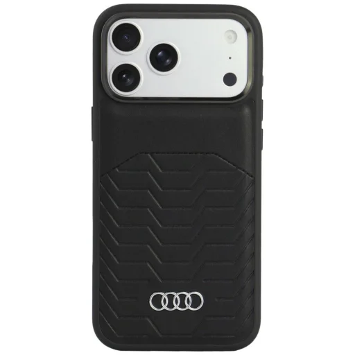iPhone 18 Pro Max / iPhone 17 Pro Max čierne Audi GT MagSafe puzdro z umelej kože - 1