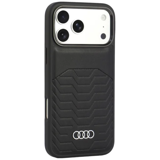 iPhone 18 Pro Max / iPhone 17 Pro Max čierne Audi GT MagSafe puzdro z umelej kože - 2