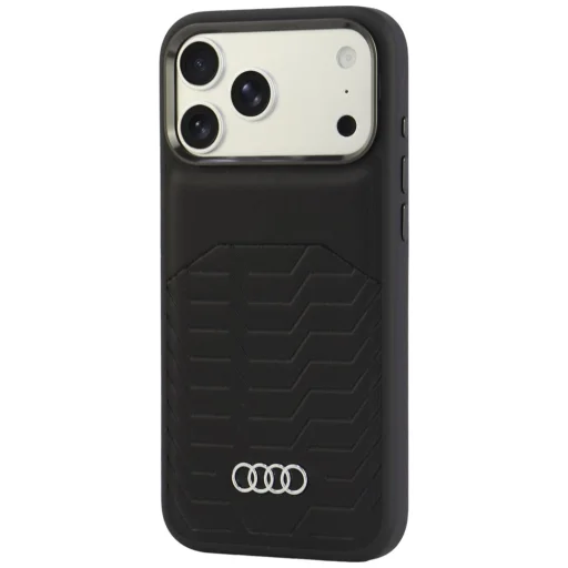 iPhone 18 Pro Max / iPhone 17 Pro Max čierne Audi GT MagSafe puzdro z umelej kože - 3