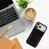 iPhone 18 Pro / iPhone 17 Pro Audi R8 puzdro z pravej kože MagSafe – čierno-červené thumbnail