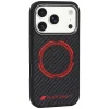 iPhone 18 Pro / 17 Pro čierne puzdro – Audi RSQ Carbon Fiber Sport Red Circle, kompatibilné s MagSafe thumbnail