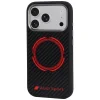 iPhone 18 Pro / 17 Pro čierne puzdro – Audi RSQ Carbon Fiber Sport Red Circle, kompatibilné s MagSafe thumbnail