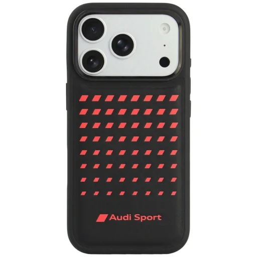 Puzdro na iPhone 18 Pro / 17 Pro, Audi Sport, umelá koža, MagSafe, čierne - 1