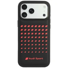 iPhone 18 Pro Max / 17 Pro Max čierne Audi Sport koženkové MagSafe puzdro
