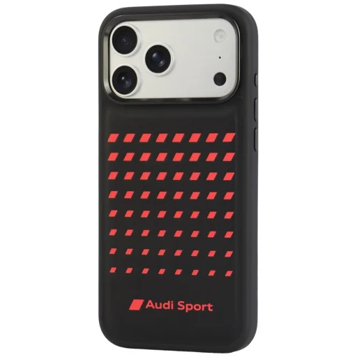 iPhone 18 Pro Max / 17 Pro Max čierne Audi Sport koženkové MagSafe puzdro - 3