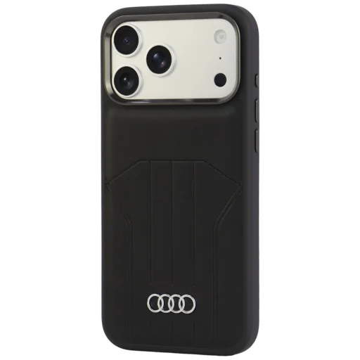 iPhone 18 Pro Max / iPhone 17 Pro Max čierne Audi MagSafe puzdro z umelej kože - 3
