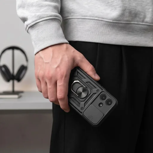 Xiaomi Redmi Note 17 Pro 5G čierne puzdro Tech-protect Camshield Pro - 8