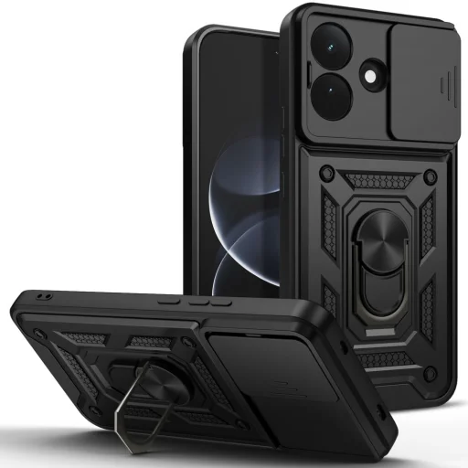 Xiaomi Redmi Note 17 Pro 5G čierne puzdro Tech-protect Camshield Pro - 1