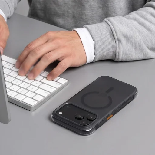iPhone 17 Pro / 18 Pro Tech-Protect MagAir MagSafe CC puzdro – matná čierna - 8