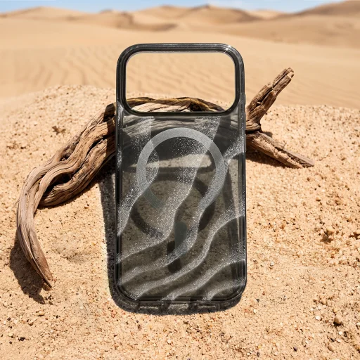 Tecto Shield Desert Mag MagSafe tok iPhone 17 Pro / iPhone 18 Pro (6,3") készülékhez, ezüst - 8