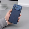 Puzdro na iPhone 17 Pro / 18 Pro, Tech-Protect MagAir MagSafe CC, matné tmavomodré thumbnail