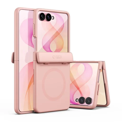 Ružové puzdro Tech-Protect Kevlar Aura MagSafe na Galaxy Z Flip 8 - 2