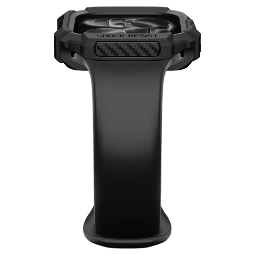 Spigen Rugged Armor Apple Watch 12 46 mm okosóra tok, matt fekete - 3