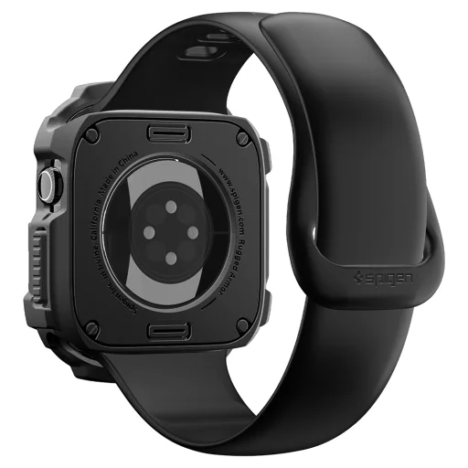Spigen Rugged Armor Apple Watch 12 46 mm okosóra tok, matt fekete - 4