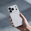 iPhone 18 Pro Max / 17 Pro Max strieborný Silicone Mag Cover silikónový kryt kompatibilný s MagSafe thumbnail