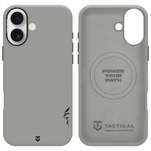 Apple iPhone 16 ködszürke Tactical MagForce Velvet Smoothie 2.0 tok - 5
