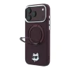 iPhone 18 Pro Max / iPhone 17 Pro Max Karl Lagerfeld Choupette Head Pin MagSafe puzdro s 360° prstencovým stojanom thumbnail