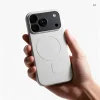 iPhone 18 Pro / 17 Pro silikónový kryt kompatibilný s MagSafe s veľkým výrezom, strieborný thumbnail