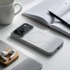 iPhone 18 Pro / 17 Pro silikónový kryt kompatibilný s MagSafe s veľkým výrezom, strieborný thumbnail