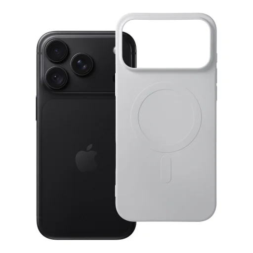 iPhone 18 Pro Max / 17 Pro Max strieborný silikónový kryt Silicone Mag Cover kompatibilný s MagSafe - 3