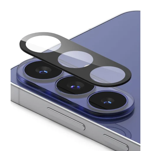 Ringke Camera Full Cover ochranné tvrdené sklo na fotoaparát, Samsung Galaxy S26 FE, 2 ks, čierne - 3