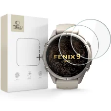 Garmin Fenix 9 Pro (43 mm) Tech-protect Glass Fit+ tvrdené ochranné sklo, 2 ks, priehľadné