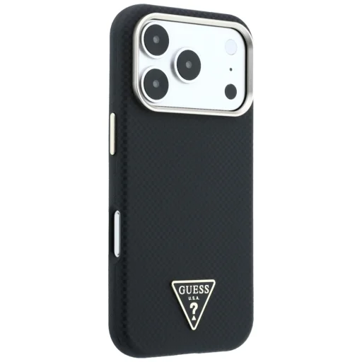 iPhone 18 Pro Max / iPhone 17 Pro Max Guess KevlarTriangle Logo MagSafe puzdro – čierne - 10