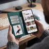 Xiaomi Redmi Note 17 Pro 5G zelené otváracie peňaženkové puzdro Tech-Protect Wallet thumbnail