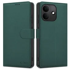 Xiaomi Redmi Note 17 Pro 5G zelené otváracie peňaženkové puzdro Tech-Protect Wallet