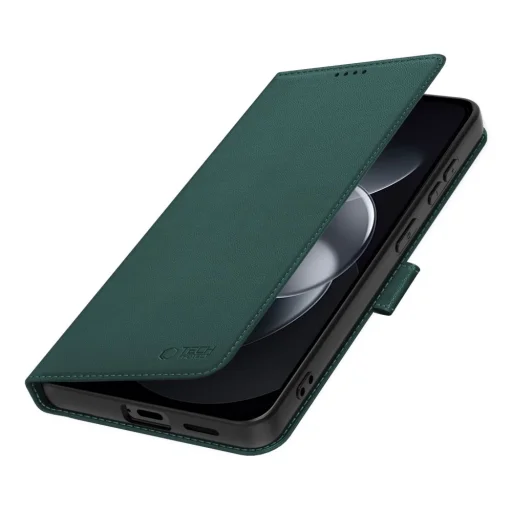 Xiaomi Redmi Note 17 Pro 5G zelené otváracie peňaženkové puzdro Tech-Protect Wallet - 3