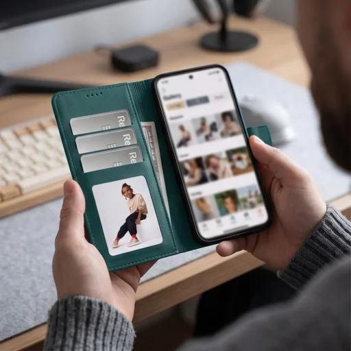 Xiaomi Redmi Note 17 Pro 5G zelené otváracie peňaženkové puzdro Tech-Protect Wallet - 4