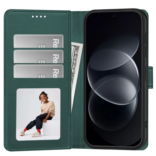 Xiaomi Redmi Note 17 Pro Max 5G zelené peňaženkové flipové puzdro Tech-Protect - 2