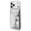 Apple iPhone 18 Pro Max / 17 Pro Max strieborný Guess Liquid Glitter 4G Charms zadný kryt thumbnail
