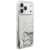 Apple iPhone 18 Pro Max / 17 Pro Max strieborný Guess Liquid Glitter 4G Charms zadný kryt thumbnail