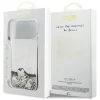 Apple iPhone 18 Pro Max / 17 Pro Max strieborný Guess Liquid Glitter 4G Charms zadný kryt thumbnail