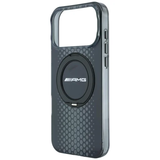 iPhone 18 Pro / 17 Pro AMG IML Urban Line dvojvrstvové MagSafe puzdro s otočným prstencovým stojanom, čierne - 6