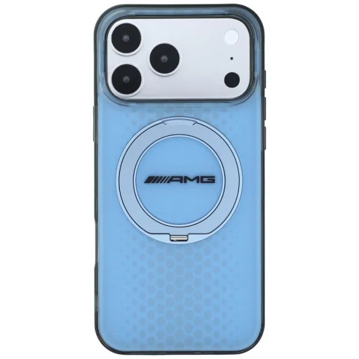 iPhone 18 Pro Max / 17 Pro Max AMG IML Double Layer Urban Line modré puzdro s prstencovým stojanom, kompatibilné s MagSafe - 3