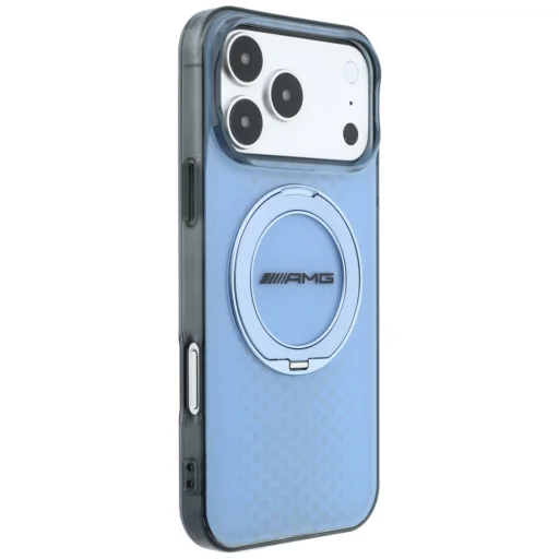 iPhone 18 Pro Max / 17 Pro Max AMG IML Double Layer Urban Line modré puzdro s prstencovým stojanom, kompatibilné s MagSafe - 4